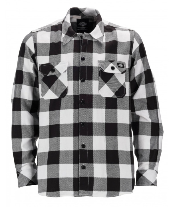DICKIES - SACRAMENTO FLANNEL BLACK/WHITE 2XL