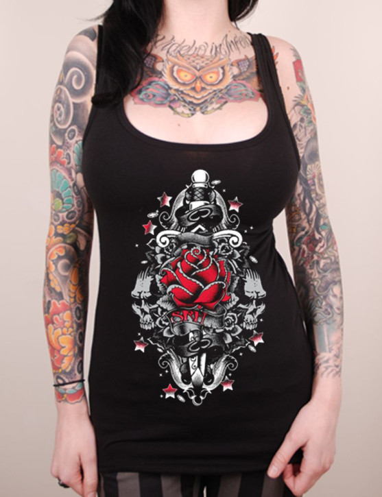 SRH - DAGGER HEART TANK TOP BLACK