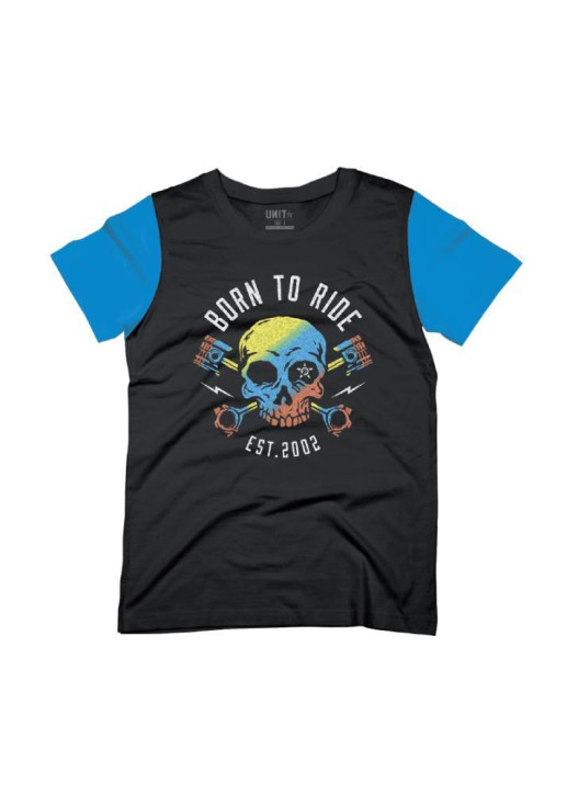 UNIT - YOUTH BORN TO RIDE TEE BLUE