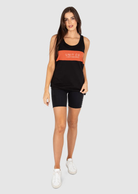 UNIT - FAITH SINGLET BLACK