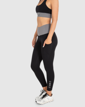 UNIT - ENERGY ACTIVE LADIES LEGGINGS BLACK GREY L