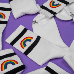 AMERICAN SOCKS - OVER THE RAINBOW MID HIGH ONE SIZE