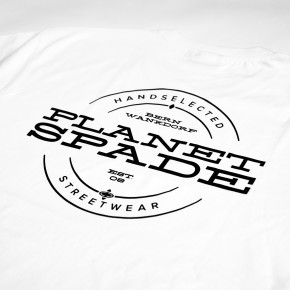 PLANETSPADE - FAMILY2 TEE WHITE M