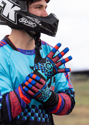 UNIT - MIRAGE MENS GLOVES BLUE M