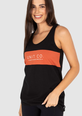 UNIT - FAITH SINGLET BLACK