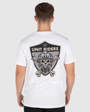 UNIT - RIDER TEE WHITE S