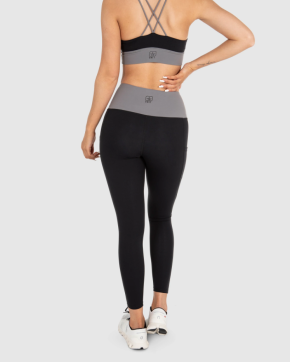 UNIT - ENERGY ACTIVE LADIES LEGGINGS BLACK GREY L